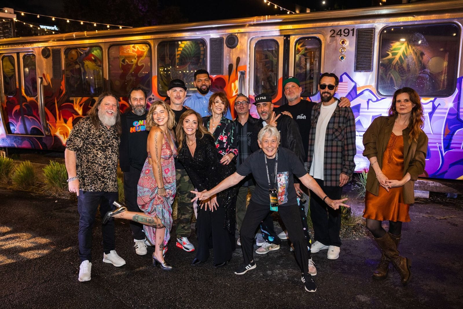 The “Only Human” artists gathered at Wynwood Walls during Art Week 2025