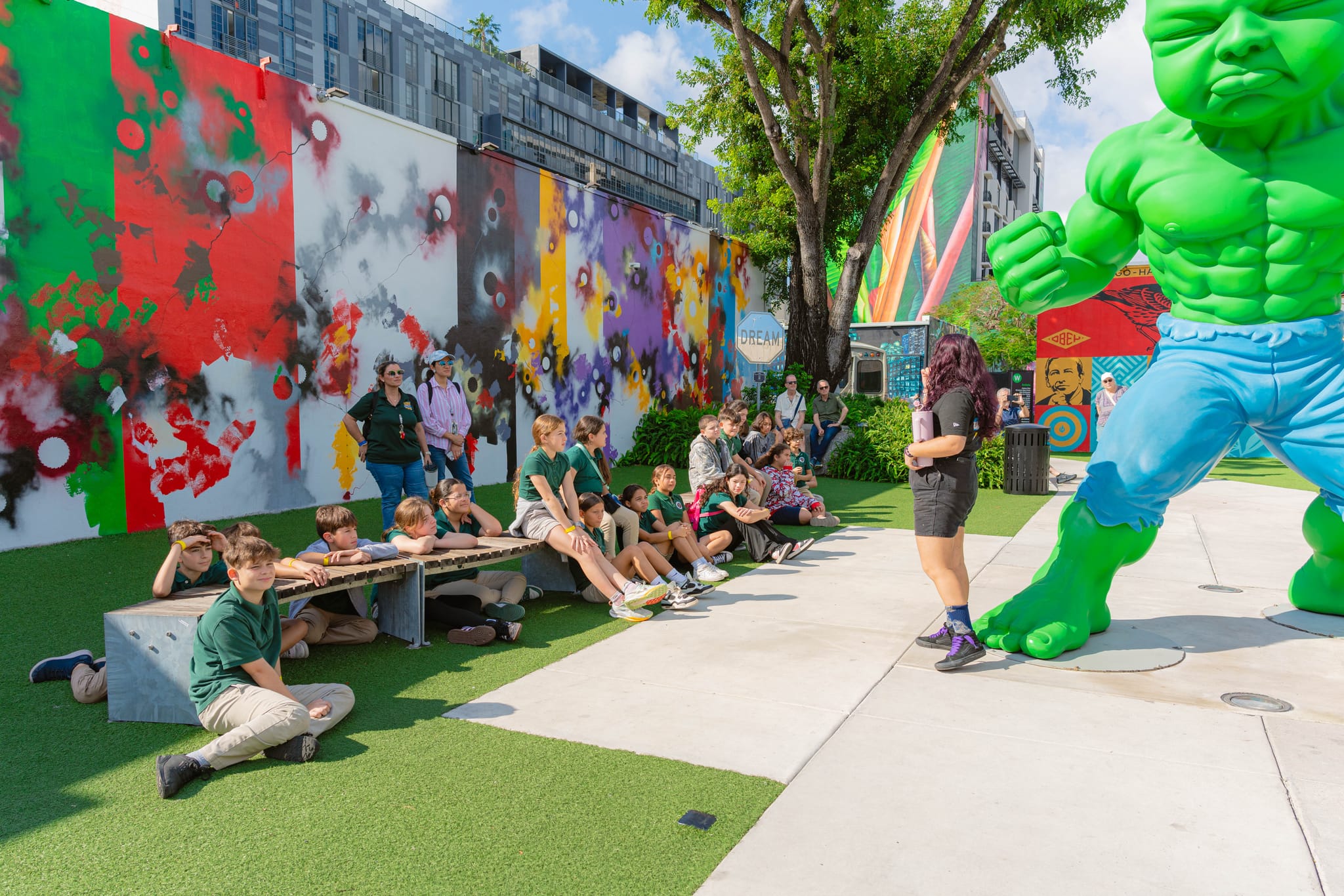 A group experience at Wynwood Walls